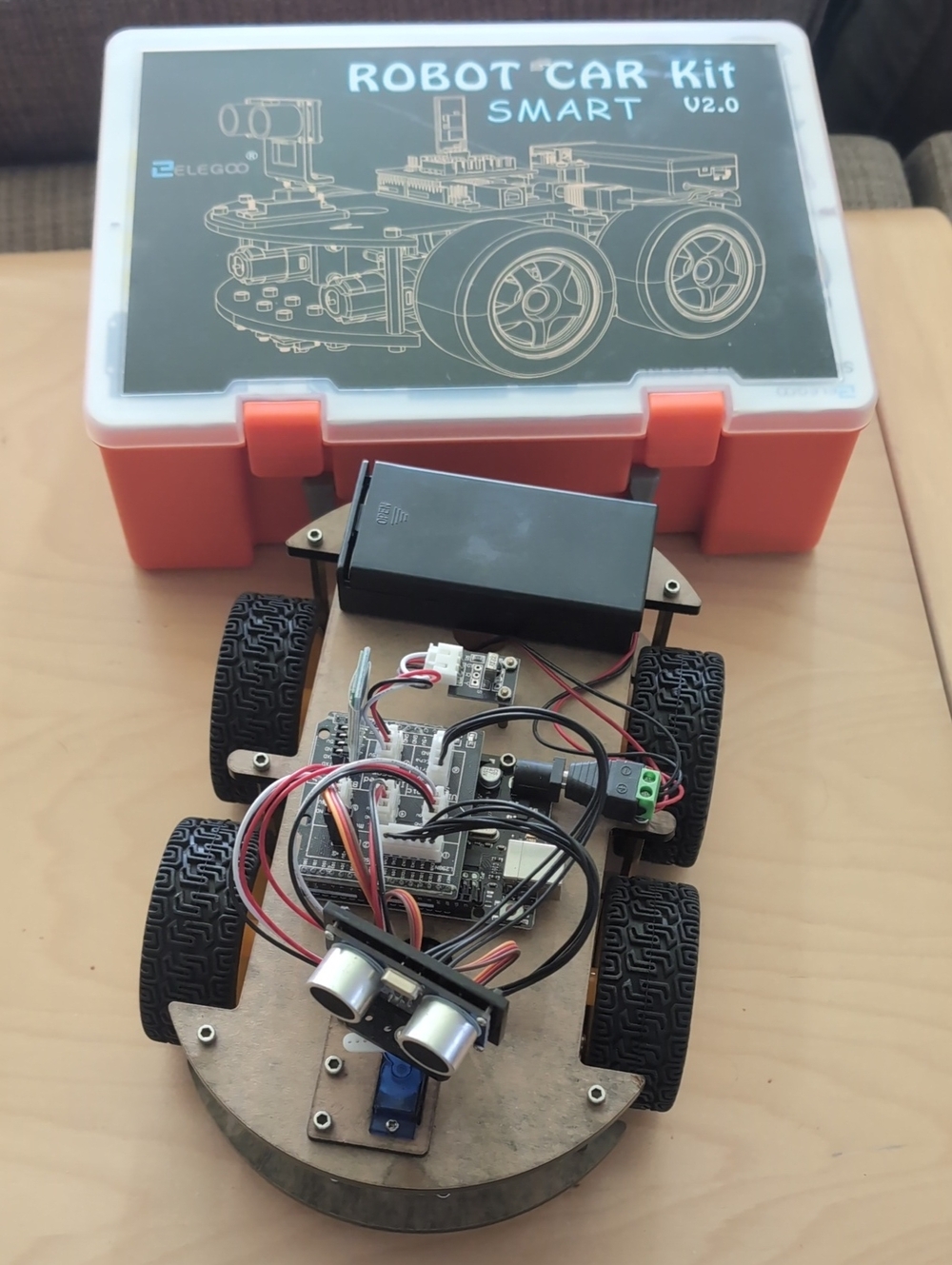 Lego Smart Robot Car Kit CD with White and Orange Elements
